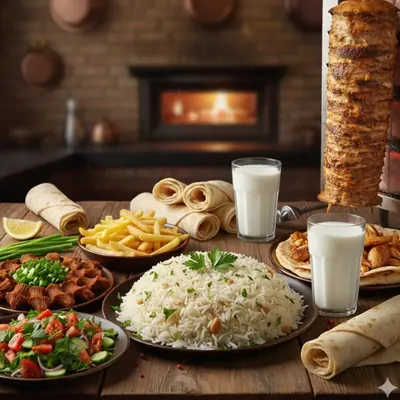 Tavuk Döner 4 Kişilik Menü