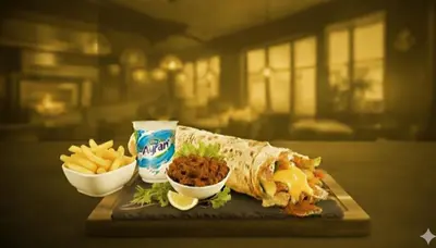 Hatay Usulü Soslu Tavuk Döner Dürüm