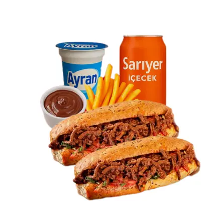 2'li Ekmek Arası Et Tantuni Menü