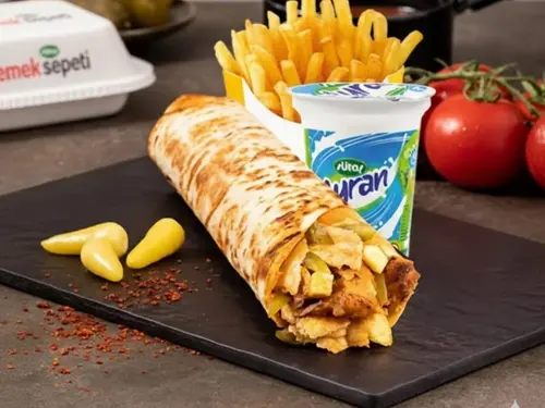 Hatay Usulü Tavuk Döner Dürüm (Çift Lavaş)