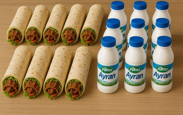 5'li Çiğ Köfte Dürüm Menü