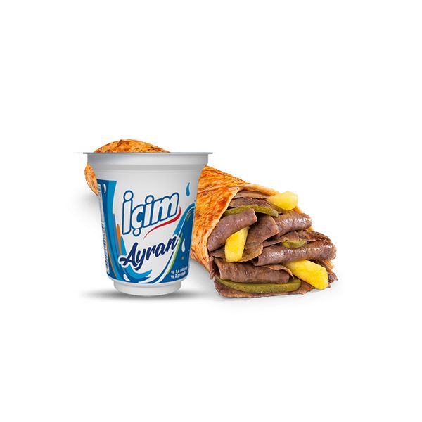 Ekonomik Et Döner Dürüm Menü (L)