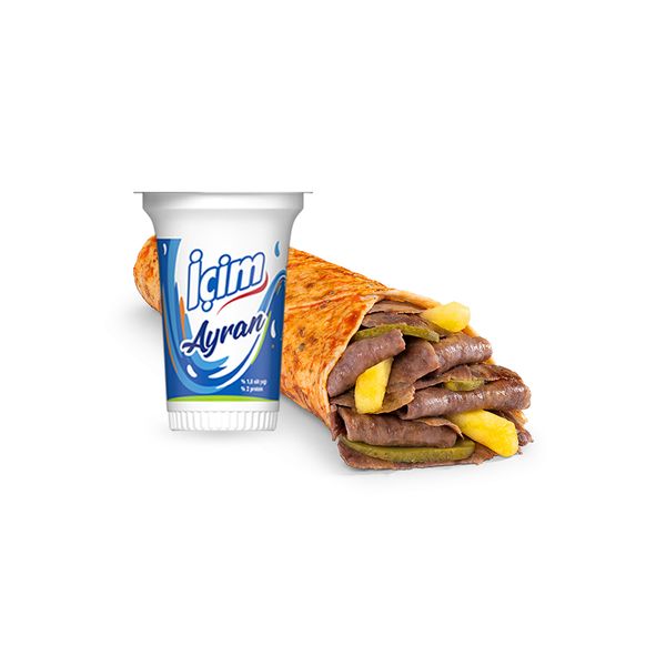 Ekonomik Et Döner Dürüm Menü (M)