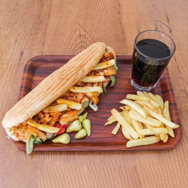 Yarım Ekmek Arası Tavuk Döner Menü