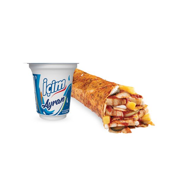 Ekonomik Tavuk Döner Dürüm Menü (XL)