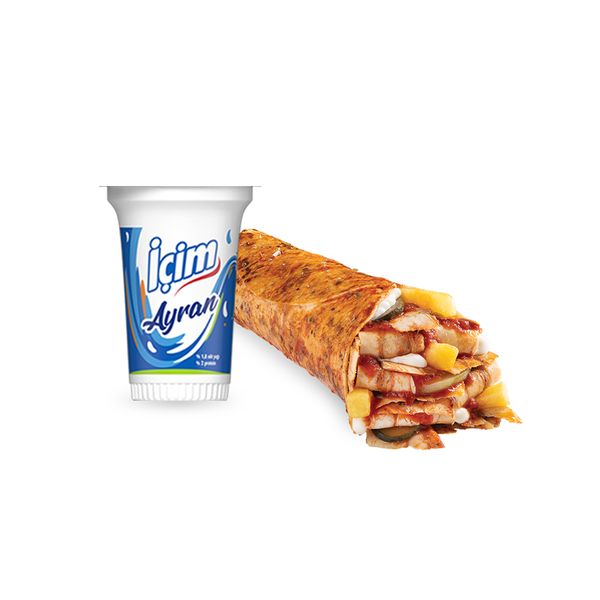 Ekonomik Tavuk Döner Dürüm Menü (M)
